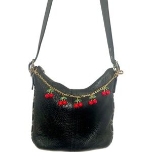 Coach Vintage 2004 Black Pebble Leather Hobo Bag